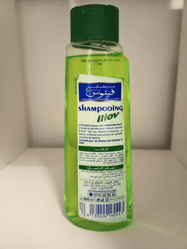 Shampooing Iliov - Parfum pomme verte