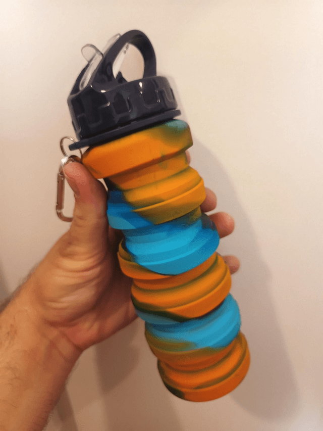 Gourde pliable de 500 ml 2 couleurs