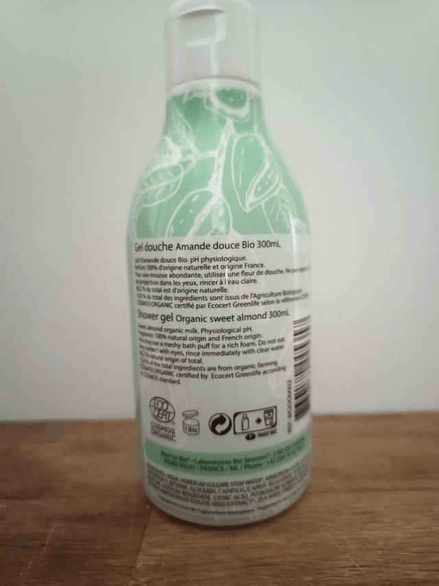 Gel douche amande douce Bio