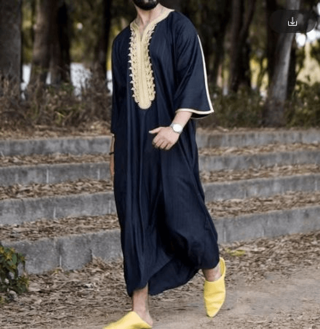 Djellaba bleu XL/XXL