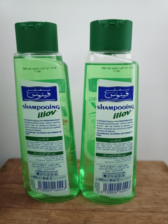 Lot de 2 bouteilles de shampoing Iliov by Venus