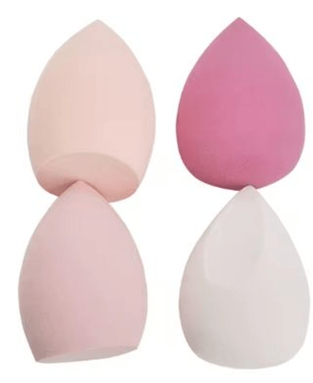 Éponges de maquillage pour fond de teint - Lot de 4