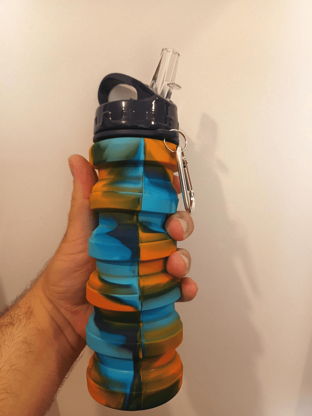Gourde pliable de 500 ml 2 couleurs