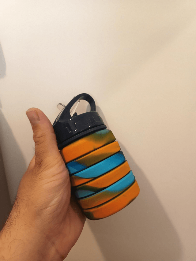 Gourde pliable de 500 ml 2 couleurs
