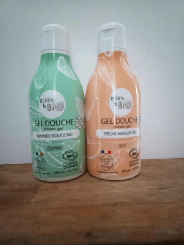 Lot de 2 gel douche amande douce et pêche 