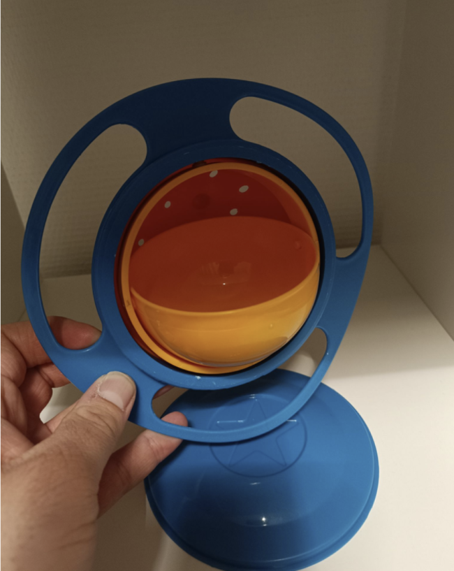 Bol d'alimentation bébé rotation de 360°