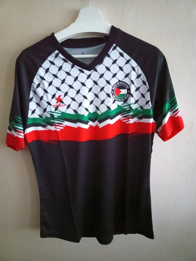 Maillot de foot noir Palestine