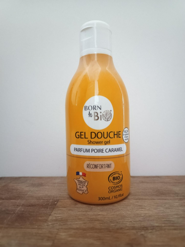 Gel douche poire caramel bio