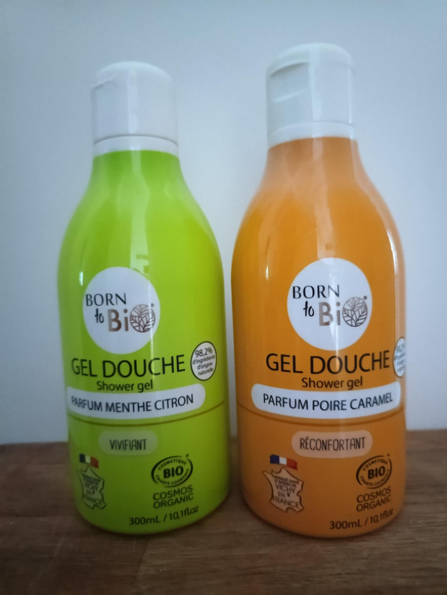 Lot de 2 gel douche gourmand bio