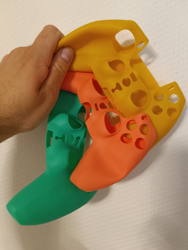 Lot de 3 coques de protection pour manette PS5