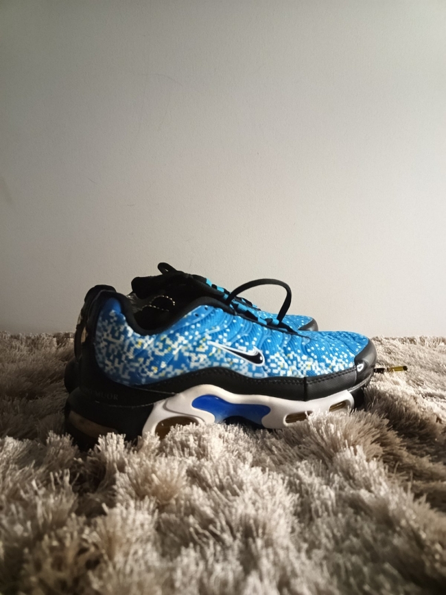 TN bleu et blanc tacheté pour enfant - Pointure 36